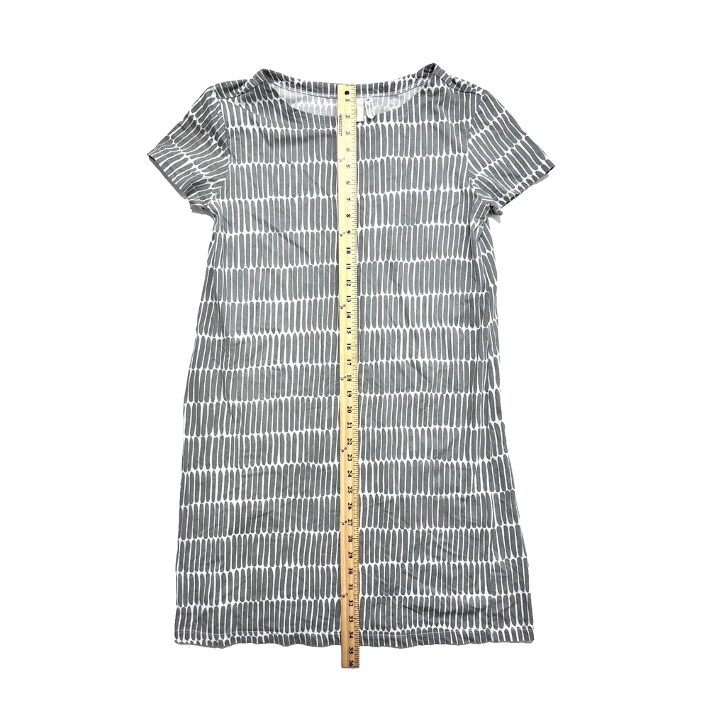 See Design Donna Gorman Sage Green Geometric Print Shirt Tunic Dress Size M - Picture 5 of 8